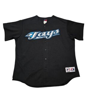 Y2k Majestic Blue Jays Away Jersey